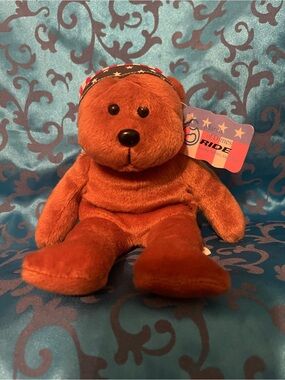 Ride Bear Plush Toy - Orange Plush Teddy